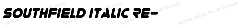 Southfield italic Re字体转换
